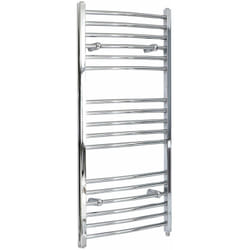Kent - Sèche-Serviettes Design Électrique Moderne Incurvé - Chromé - 120 cm x 59.8 cm - Hudson Reed