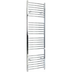 Hudson Reed Kent - Sèche-Serviettes Design Électrique Moderne Incurvé - Chromé - 180 cm x 49.8 cm