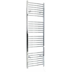 Hudson Reed - Kent - Sèche-Serviettes Design Électrique Moderne Incurvé - Chromé - 180 cm x 59.8 cm