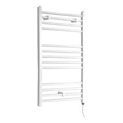 Hudson Reed Ive - Sèche-Serviettes Design Électrique Moderne Plat - Blanc - 100 cm x 60 cm