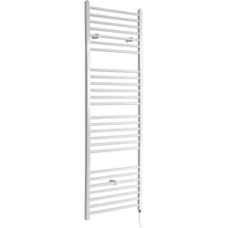 Hudson Reed - Ive - Sèche-Serviettes Design Électrique Moderne Plat - Blanc - 180 cm x 60 cm