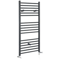 Hudson Reed Artle - Sèche-Serviettes Design Mixte Moderne Plat - Anthracite - 120 cm x 50 cm