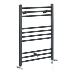 Hudson Reed - Artle - Sèche-Serviettes Design Mixte Moderne Plat - Anthracite - 80 cm x 50 cm