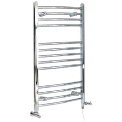 Kent - Sèche-Serviettes Design Mixte Moderne Incurvé - Chromé - 100 cm x 49.8 cm - Hudson Reed