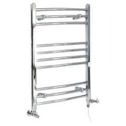 Kent - Sèche-Serviettes Design Mixte Moderne Incurvé - Chromé - 80 cm x 49.8 cm - Hudson Reed