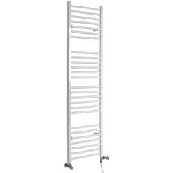 Hudson Reed - Ive - Sèche-Serviettes Design Mixte Moderne Incurvé - Blanc - 180 cm x 49.8 cm
