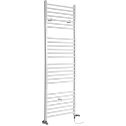 Ive - Sèche-Serviettes Design Mixte Moderne Plat - Blanc - 180 cm x 50 cm - Hudson Reed