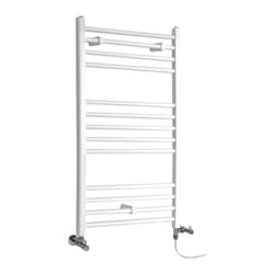 Ive - Sèche-Serviettes Design Mixte Moderne Plat - Blanc - 100 cm x 60 cm - Hudson Reed
