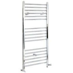Kent - Sèche-Serviettes Design Mixte Moderne Plat - Chromé - 120 cm x 60 cm - Hudson Reed