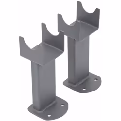 ACCESSOIRES POUR RADIATEUR DE SALLE DE BAIN 2 pieds rehausseurs en acier. Hauteur 16.8cm. Couleur anthracite RAL7016. Fixatio ...