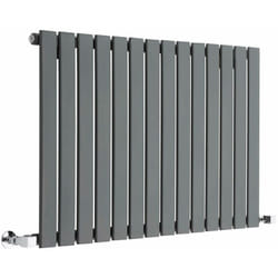 Hudson Reed - Radiateur Design Horizontal Anthracite Delta 63.5cm x 98cm x 3cm 876 Watts