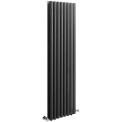 Vitality – Radiateur Design Vertical – Noir – 160 x 47.2cm Double Rang - Hudson Reed