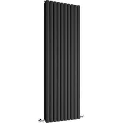 Vitality – Radiateur Design Vertical – Noir – 160 x 59cm Double Rang - Hudson Reed