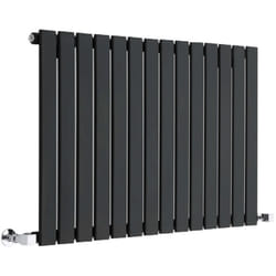 Radiateur Design Horizontal Noir Delta 63.5cm x 98cm x 3cm 876 Watts