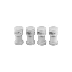Supports muraux blancs pour fixation horizontale des radiateurs Vitality