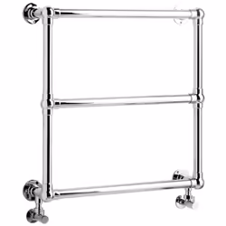 Ce radiateur sèche-serviettes en laiton, à la finition chromée très soignée, présente un design minimaliste délicat. 68cm x 6 ...
