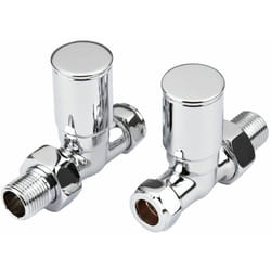 Hudson Reed - Robinet de radiateur droit en laiton chromé