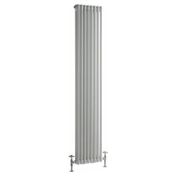 Hudson Reed Windsor - Radiateur Rétro Vertical Blanc à Colonnes 2 x 8 - 1239 Watts - 180 x 38cm