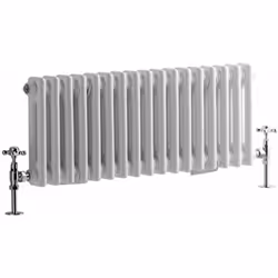 Ajoutez une touche de style vintage a votre espace de vie grâce à ce radiateur électrique horizontal rétro blanc de la gamme ...
