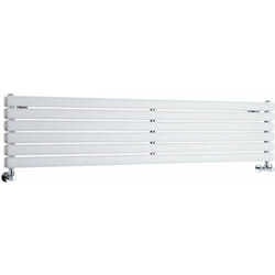 Vitality – Radiateur Design Horizontal – Blanc – 35.4 x 160cm Double Rang - Hudson Reed