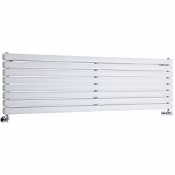 Le radiateur design horizontal Vitality est doté d'une superbe finition blanche poudrée (RAL 9016), qui transforme votre espa ...