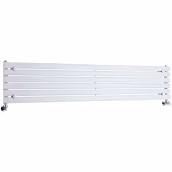 Description générale Le radiateur design horizontal Vitality, avec sa finition blanche poudrée (RAL 9016), apporte une touche ...