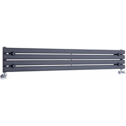 Vitality – Radiateur Design Horizontal – Anthracite – 23.6 x 160cm - Hudson Reed