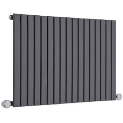 Hudson Reed - Sloane Électrique – Radiateur Design Horizontal – Anthracite – 63.5 x 100cm