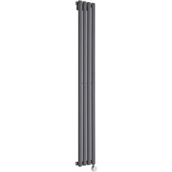 Hudson Reed - Vitality Électrique - Radiateur Design Vertical Colonnes Ovales - Anthracite - 160 x 23.6 cm