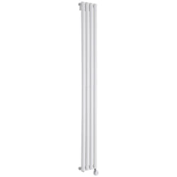 Hudson Reed - Vitality Électrique - Radiateur Design Vertical Colonnes Ovales - Blanc - 178 x 23.6 cm
