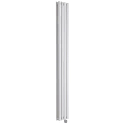 Hudson Reed - Vitality Électrique - Radiateur Design Vertical Colonnes Ovales - Blanc - 178 x 23.6 cm - Double