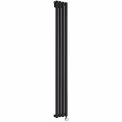 Le radiateur électrique design vertical Vitality est doté d'une finition noire poudrée (RAL 9005), qui transforme votre espac ...
