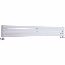 Le radiateur design horizontal Vitality est doté d'une superbe finition blanche poudrée (RAL 9016), qui transforme votre espa ...