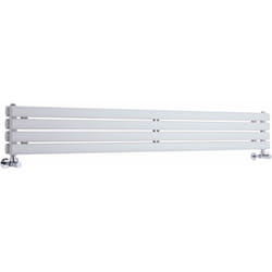 Vitality – Radiateur Design Horizontal – Blanc – 23.6 x 160cm Double Rang - Hudson Reed