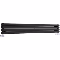 Le radiateur design horizontal Vitality est doté d'une superbe finition noire poudrée (RAL 9005), qui transforme votre espace ...