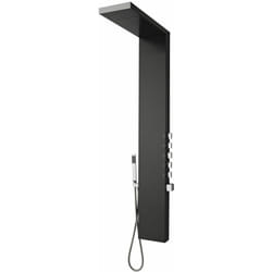 Kiribati - Colonne de Douche Thermostatique Hydromassante Inox Gris Foncé - Hudson Reed