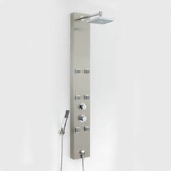 Easton - Colonne de Douche Thermostatique Hydromassante Multifonction Avec 3 Fonctions Alternatives - Hudson Reed