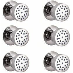 Hudson Reed - Lot de 6 Buses Hydromassantes Rondes en Laiton Massif Chromé
