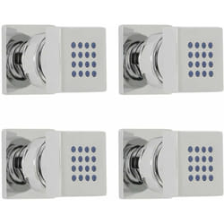 Hudson Reed - Lot de 4 Buses Hydromassantes en Laiton Massif Chromé