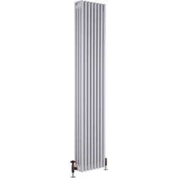 Windsor - Radiateur Rétro Vertical Blanc à Colonnes - 180cm x 38cm - Hudson Reed