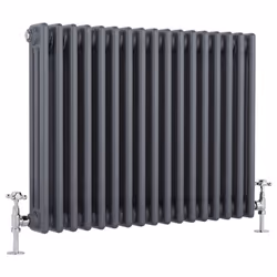Apportez une touche rétro à votre pièce avec le radiateur à colonnes Hudson Reed Windsor. Il convient à une installation mura ...