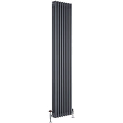 Hudson Reed - Windsor - Radiateur Rétro Vertical Anthracite à Colonnes - 180cm x 38cm