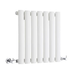 Vitality – Radiateur Design Horizontal Compact – Blanc – 40 x 41.5cm - Hudson Reed