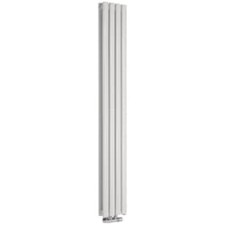 Vitality Caldae – Radiateur Design Vertical – Raccordement Central – Blanc – 160 x 23.6cm Double Rang - Hudson Reed