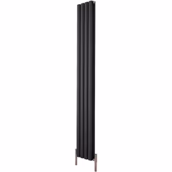 Le radiateur design vertical Vitality Air est doté d'une finition anthracite poudrée (RAL 7016), qui transforme votre espace ...