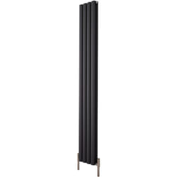 Vitality Air – Radiateur Design Vertical – Anthracite – 180 x 23cm Double Rang - Hudson Reed