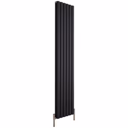 Le radiateur design vertical Vitality Air est doté d'une finition anthracite poudrée (RAL 7016), qui transforme votre espace ...