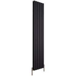 Vitality Air – Radiateur Design Vertical – Anthracite – 180 x 35cm Double Rang - Hudson Reed