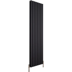 Hudson Reed - Vitality Air – Radiateur Design Vertical – Anthracite – 180 x 47cm Double Rang