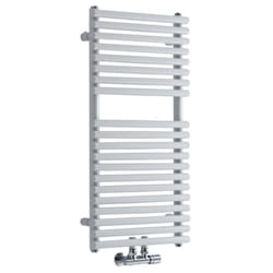 Sèche-Serviettes à Raccordement Central – Blanc – 83.5 x 40cm – Magera